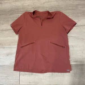 Mauve figs scrub top